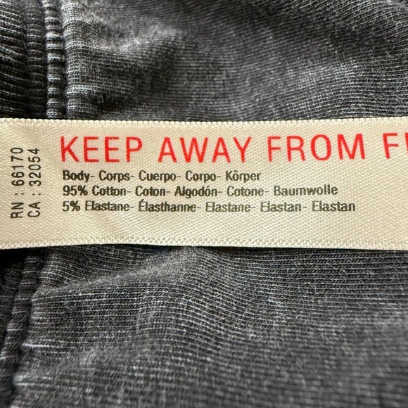 Free People Hot Shot Relaxed Fit Charcoal Black Set - Picture 9 of 12